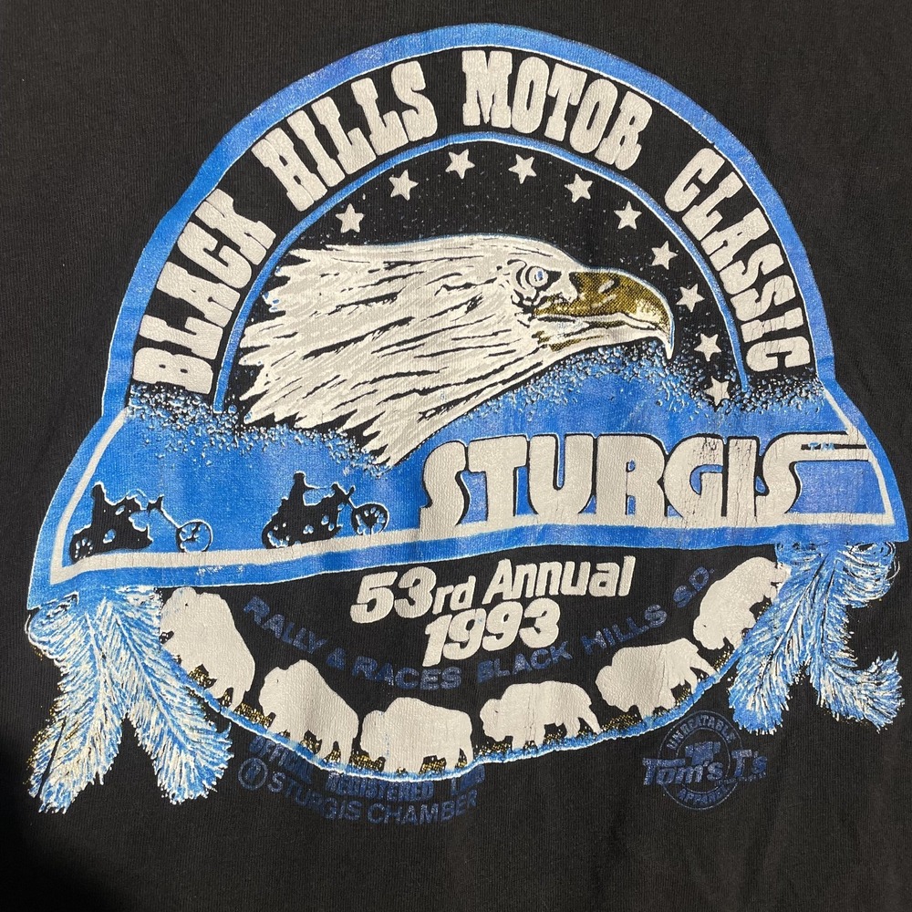 Vintage 1993 Sturgis Black Hills Tank top Shirt large 53rd Annual Motor classic - Picture 2 of 9
